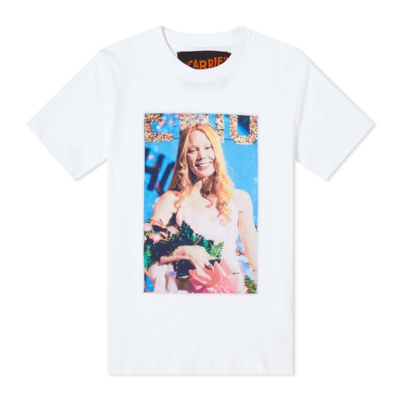 NEW JW Anderson Carrie T-Shirt White Small Unisex - Picture 1 of 17